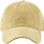 Sand Solid Corduroy 100% Cotton Vintage Unisex Baseball Polo Trucker