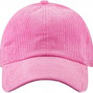 Light Pink Solid Corduroy 100% Cotton Vintage Unisex Baseball Polo Trucker