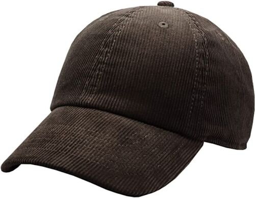 Olive Solid Corduroy 100% Cotton Vintage Unisex Baseball Polo Trucker