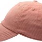 Mauve Solid Corduroy 100% Cotton Vintage Unisex Baseball Polo Trucker