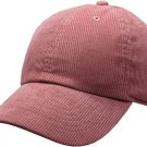 Smoke Pink Solid Corduroy 100% Cotton Vintage Unisex Baseball Polo Trucker