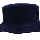 Blue S/M Bucket Hat Corduroy Visor Hunting Fishing Outdoor Summer Cap Unisex