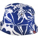Blue S/M Bucket Fishing Boonie Cotton Hat Cap Brim Visor Sun Safari Floral Camp Travel