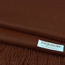 Brown  Pashmina Large Soft Plain Shawl Wrap Scarf for Women