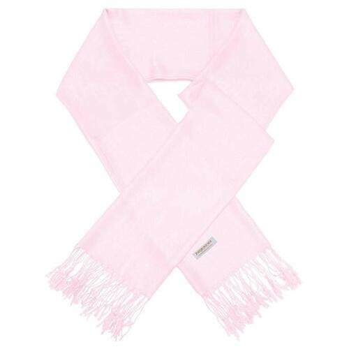 Baby Pink Pashmina Large Soft Plain Shawl Wrap Scarf for Women