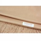 Beige Pashmina Large Soft Plain Shawl Wrap Scarf for Women