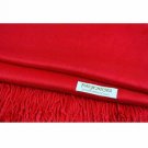 Red Pashmina Large Soft Plain Shawl Wrap Scarf for Women