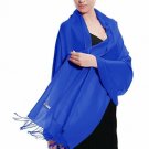 Royal Blue Pashmina Large Soft Plain Shawl Wrap Scarf for Women