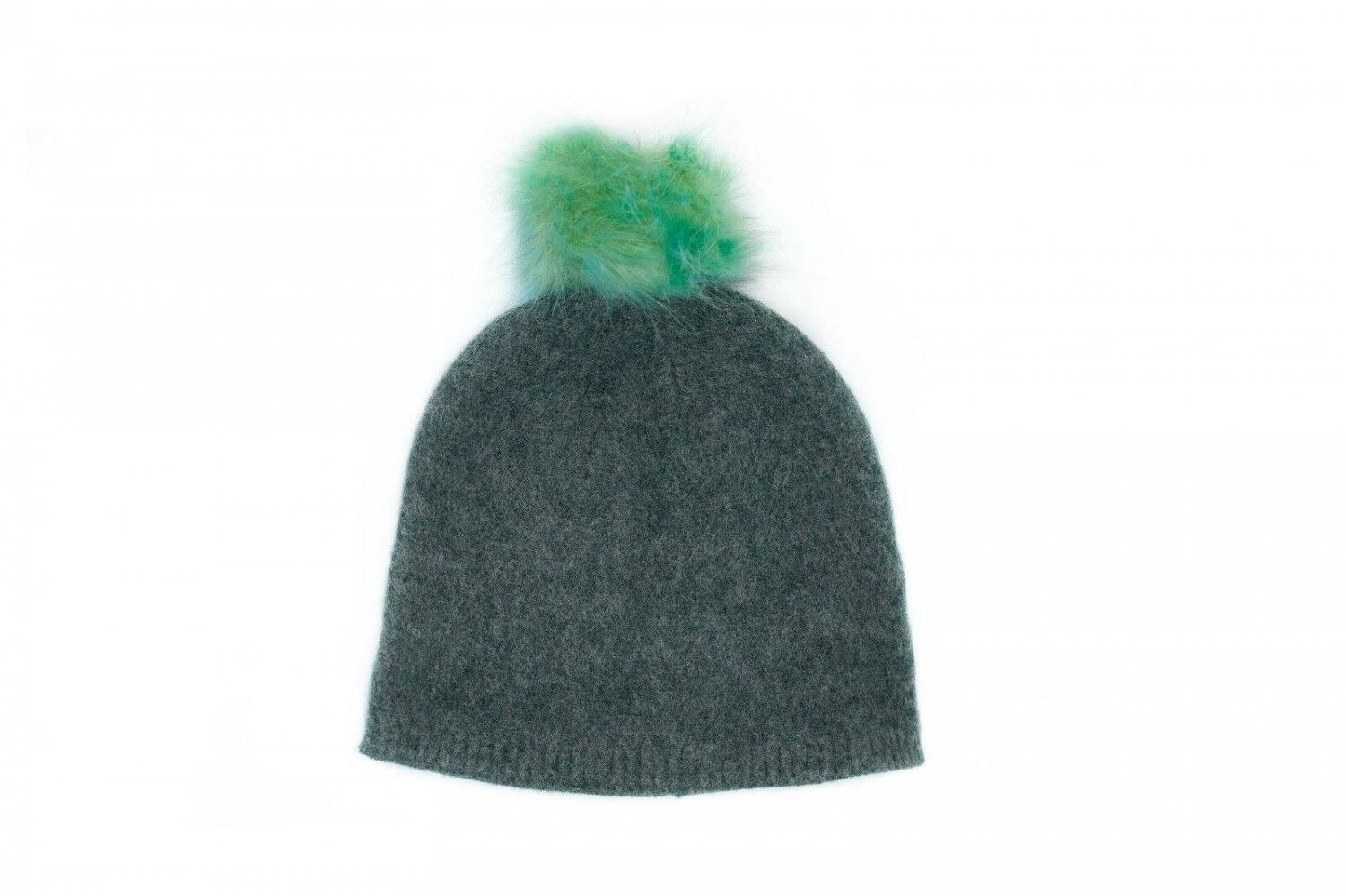Hunter Green Sage Pom New Super Soft Faux Fur pom pom Winter Hat Beanie Cap Cute Cold