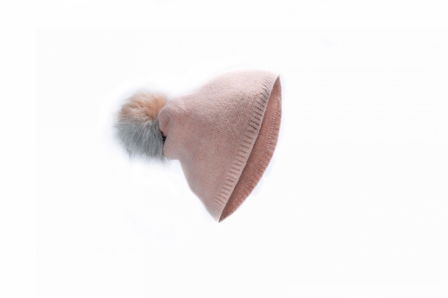 Rose New Super Soft Faux Fur pom pom Winter Hat Beanie Cap Cute Cold