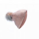 Rose New Super Soft Faux Fur pom pom Winter Hat Beanie Cap Cute Cold
