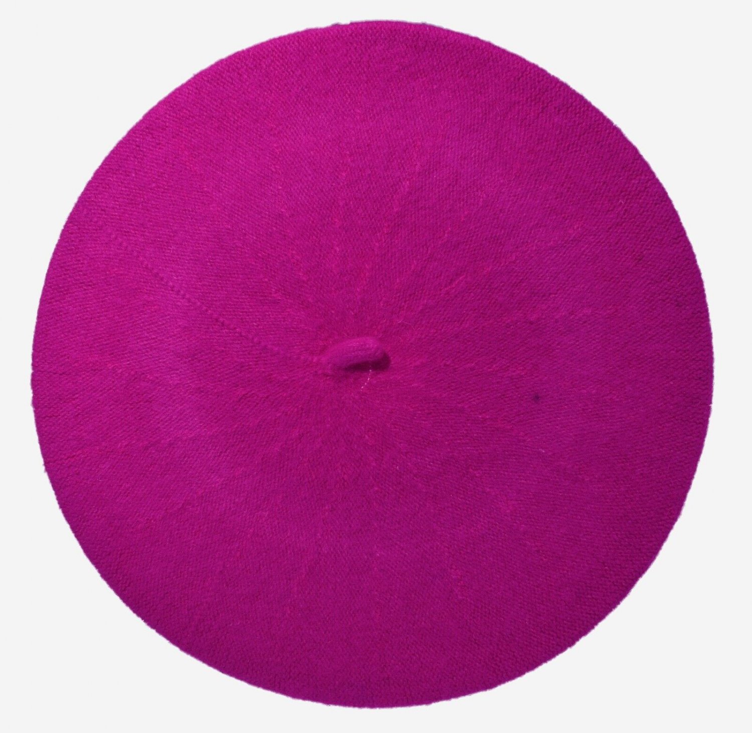 Hot Pink New Warm French Style Lightweight Casual Classic Beanie Solid Color Wool Beret