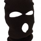 Brown - Balaclava 3 Hole Full Face Ski Mask Winter Cap Hood Beanie Warm Tactical New
