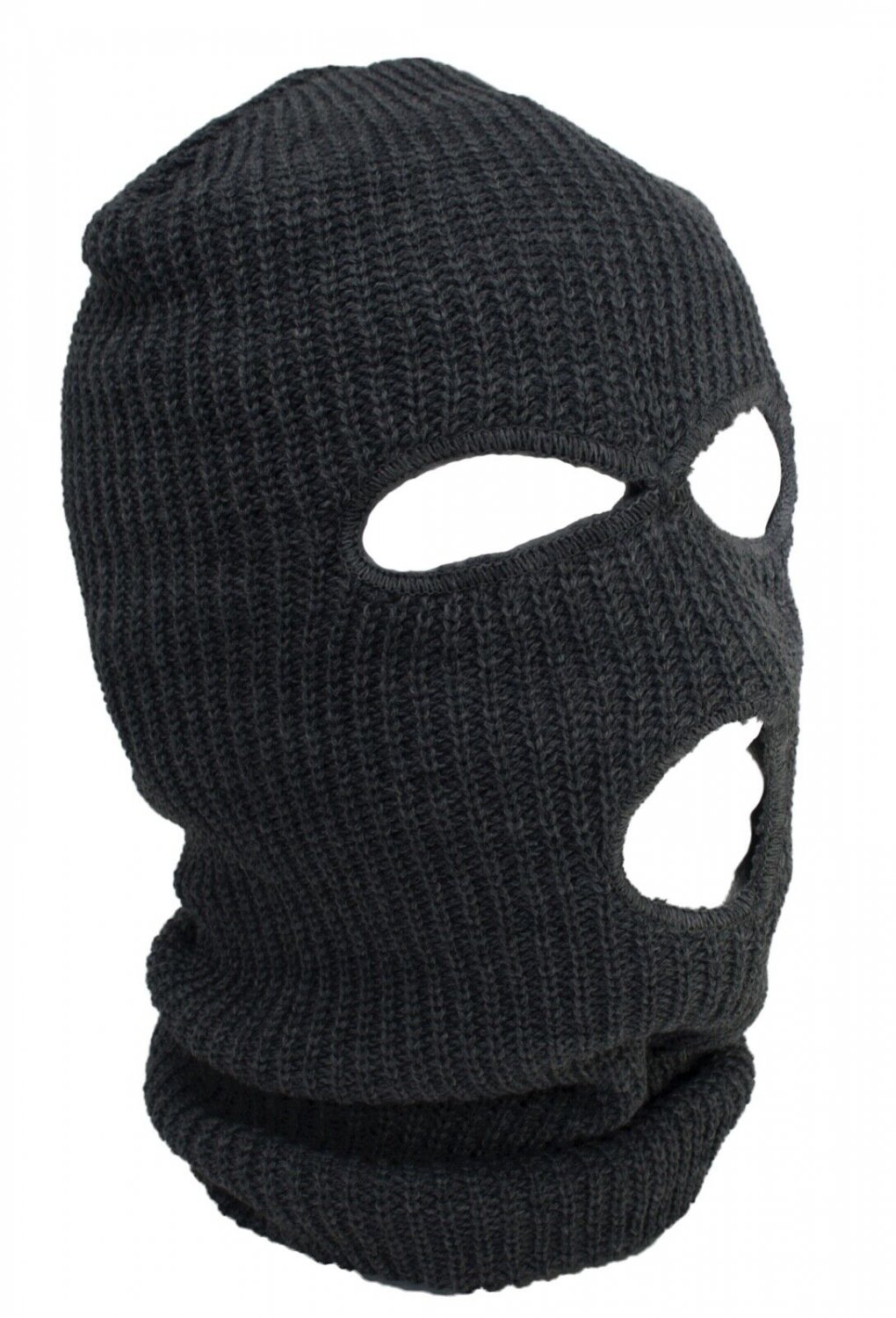 Charcoal - Balaclava 3 Hole Full Face Ski Mask Winter Cap Hood Beanie Warm Tactical New