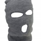 Light Grey - Balaclava 3 Hole Full Face Ski Mask Winter Cap Hood Beanie Warm Tactical New