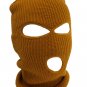 Mustard - Balaclava 3 Hole Full Face Ski Mask Winter Cap Hood Beanie Warm Tactical New