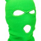 Neon Green - Balaclava 3 Hole Full Face Ski Mask Winter Cap Hood Beanie Warm Tactical New