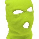 Neon Yellow - Balaclava 3 Hole Full Face Ski Mask Winter Cap Hood Beanie Warm Tactical New