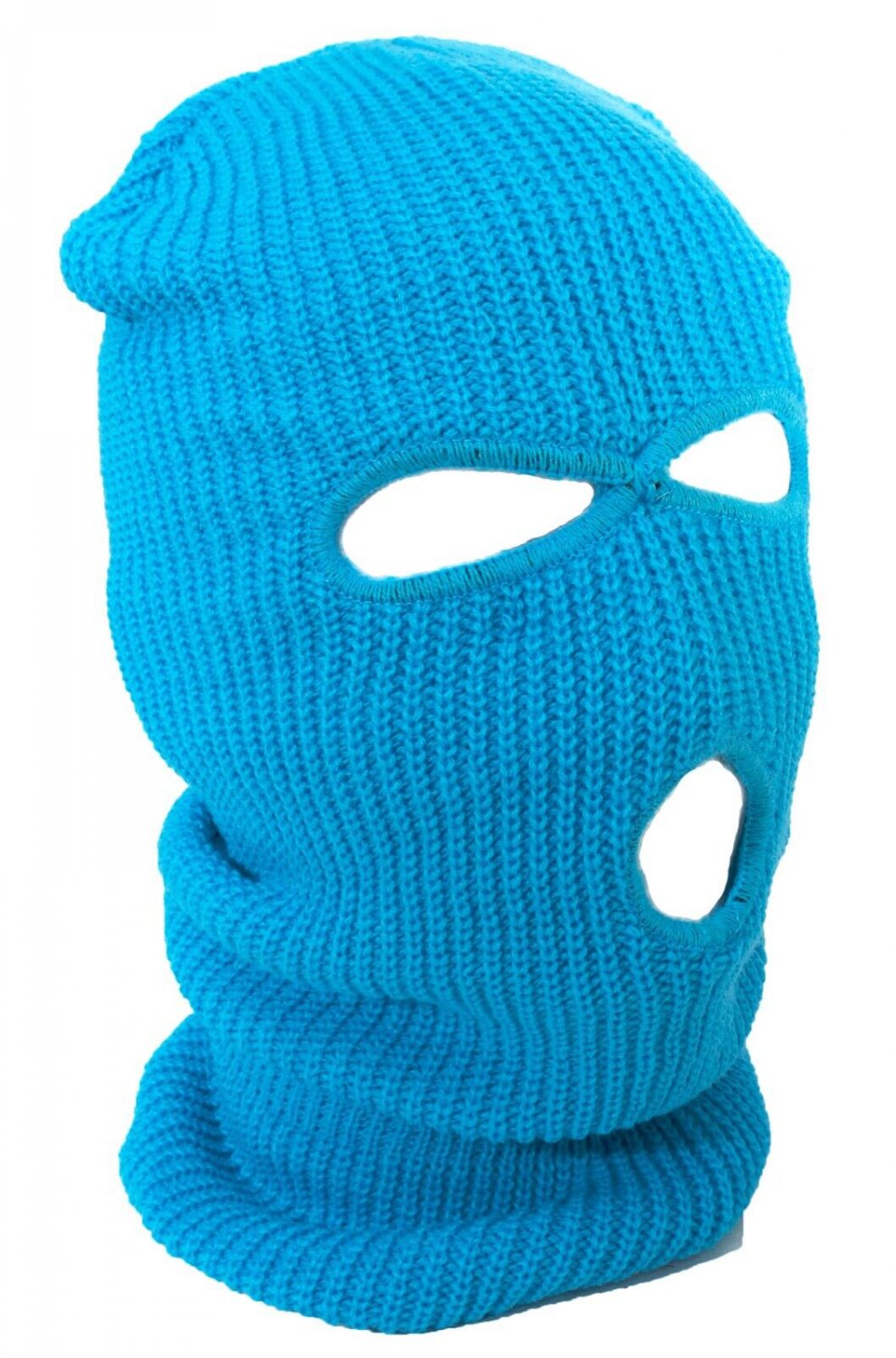 Turquoise - Balaclava 3 Hole Full Face Ski Mask Winter Cap Hood Beanie Warm Tactical New