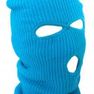Turquoise - Balaclava 3 Hole Full Face Ski Mask Winter Cap Hood Beanie Warm Tactical New