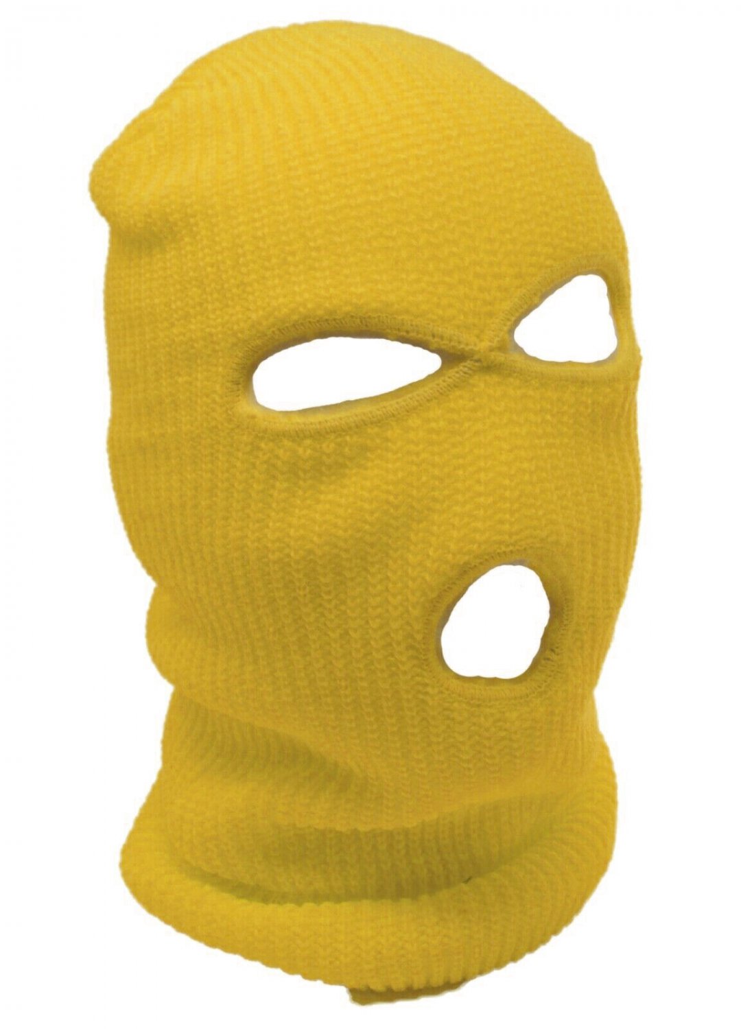Yellow - Balaclava 3 Hole Full Face Ski Mask Winter Cap Hood Beanie Warm Tactical New