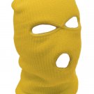 Yellow - Balaclava 3 Hole Full Face Ski Mask Winter Cap Hood Beanie Warm Tactical New