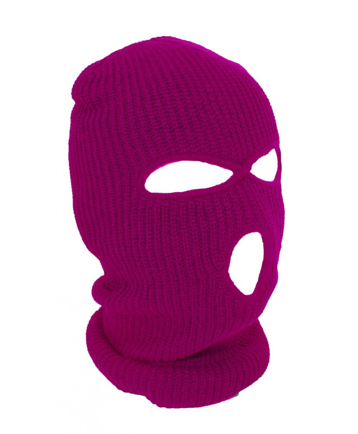 Hot Pink - Balaclava 3 Hole Full Face Ski Mask Winter Cap Hood Beanie Warm Tactical New