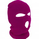 Hot Pink - Balaclava 3 Hole Full Face Ski Mask Winter Cap Hood Beanie Warm Tactical New