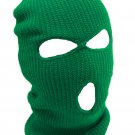 Kelly Green - Balaclava 3 Hole Full Face Ski Mask Winter Cap Hood Beanie Warm Tactical New
