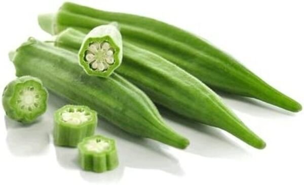 Okra Spineless Pods Cut Perfectly Round Resemble Little Wagon Wheels 100 Seeds Fresh Garden