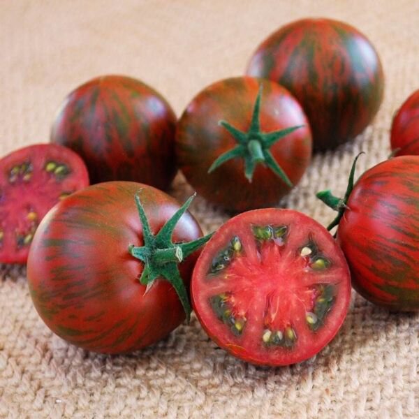 Fresh 50 Seeds Zebra Cherry Tomato Hybrid Vegetable Planting Tomatoe Easy Grow Garden