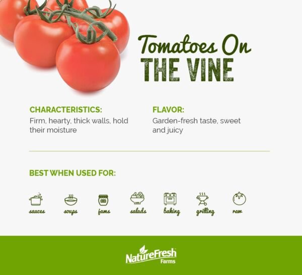 Fresh 50 Seeds On The Vine Tomato Juicy Vegetable Planting Tomatoes Garden