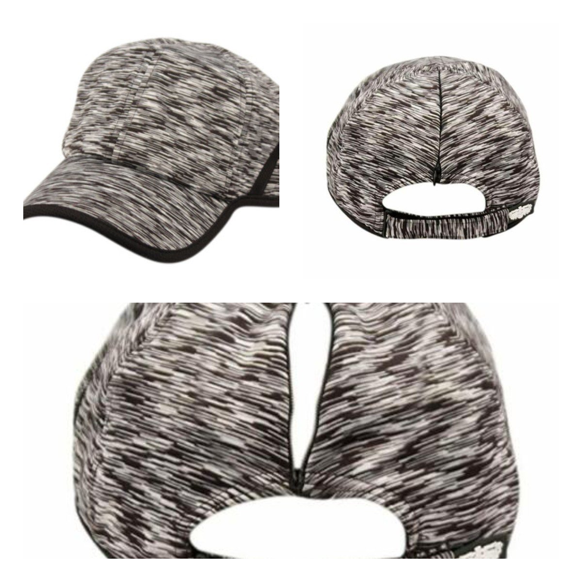 Mix Black Ponytail Messy Buns Trucker Ponycaps Plain Visor Cap Dad Hat Dry Fit