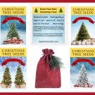 Grow Your Own Christmas Tree Collection 4 Gift Packets Of Tree Seeds + Giftbag Fresh Garden