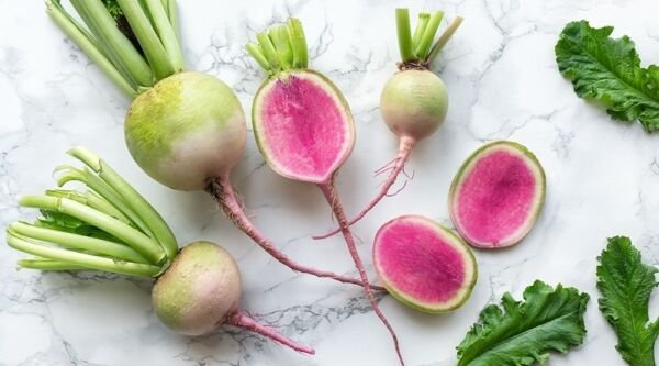 Watermelon Radish 50 Seeds Heirloom Fresh Garden