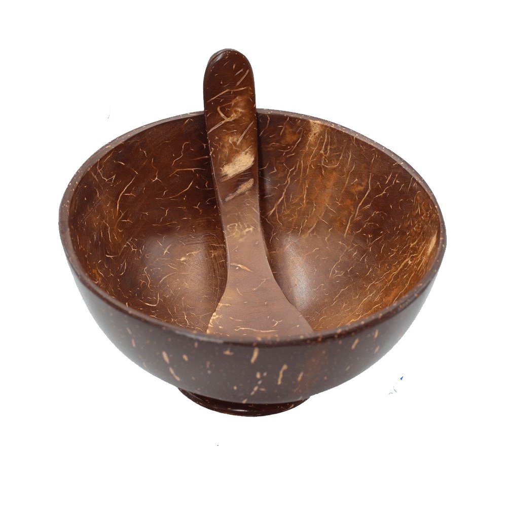 Coconut Shell Desert Cup & Spoon