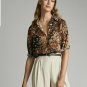 Shirt Cotton Silk Printed MASSIMO DUTTI Women New Summer (Zara Group)
