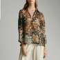 Shirt Cotton Silk Printed MASSIMO DUTTI (Zara) Women New Summer