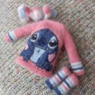 Knitted set of clothes for Blythe/Pullip.Jumper, scarf,gaiters.