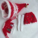 Christmas set of clothes for Blythe.