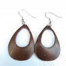 Coconut shell ear rings