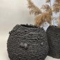 modern vase black stone handmade flowers vaza waza vazo vaas vaso maljakko homedecor