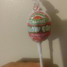 charms blow pop Strawberry flavor bubble gum and candy in one pop