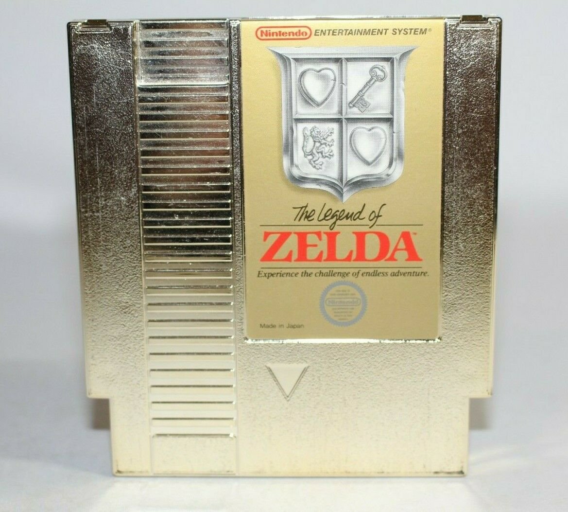 The Legend Of Zelda Gold Cart. NES Game only