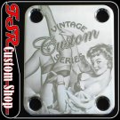 (C0030) CHROME VINTAGE PIN-UP/PINUP fits neck/body guitar bass