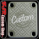 (C0028) CHROME CUSTOM ART NECK PLATE fits squire/tele/strat/bass