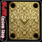 (G0008) GOLD NECK PLATE fits fender squire tele/strat guitar