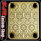 (G0027) GOLD NECK PLATE fits fender squire tele/strat bass