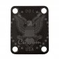 Engraved Guitar Joint/Heel Neck Plate, Black (Standard 4 Bolt) USA Eagle W/ serial 001 (2059)