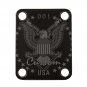 Engraved Guitar Joint/Heel Neck Plate, Black (Standard 4 Bolt) USA Eagle W/ serial 001 (2059)